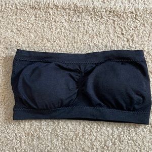 Black bandeau top
